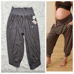Free People Movement x Hatch Refresh Harem Maternity Pants Obsiden